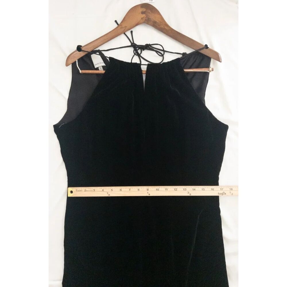 Anne Klein Deep black 82% rayon, 18% silk Dress | Sz 14 - Picture 6 of 12